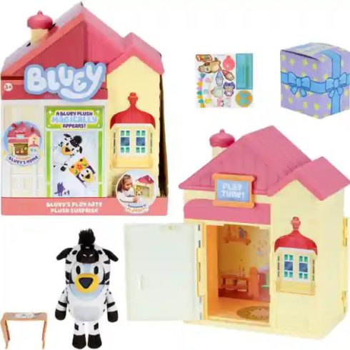 Bluey - Családi házikó meglepetés plüssfigurával
