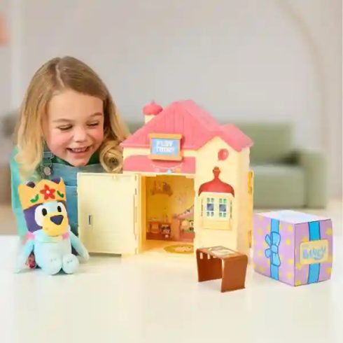 Bluey - Családi házikó meglepetés plüssfigurával