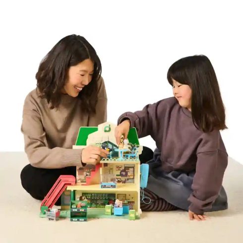 Bluey - Interaktív szupermarket Bluey és Bingo figurákkal