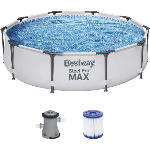 Bestway Maui Steel Pro Max fémvázas medence vízforgatóval 305 x 76 cm