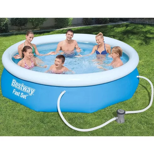 Bestway Korfu Fast Set felfújható családi medence vízforgatóval 305 x 76 cm