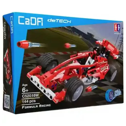 CaDA C52016W Formula Racing hátrahúzós piros versenyautó