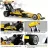   CaDA C52017W Top Fuel Drag Racing hátrahúzós citromsárga versenyautó