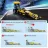   CaDA C52017W Top Fuel Drag Racing hátrahúzós citromsárga versenyautó