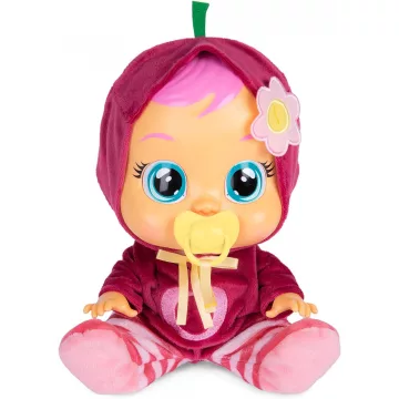   Cry Babies Tutti Frutti - Claire cseresznye illatú interaktív játékbaba 30cm