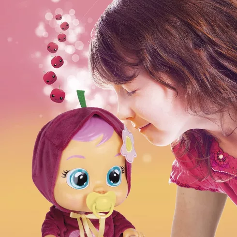 Cry Babies Tutti Frutti - Claire cseresznye illatú interaktív játékbaba 30cm