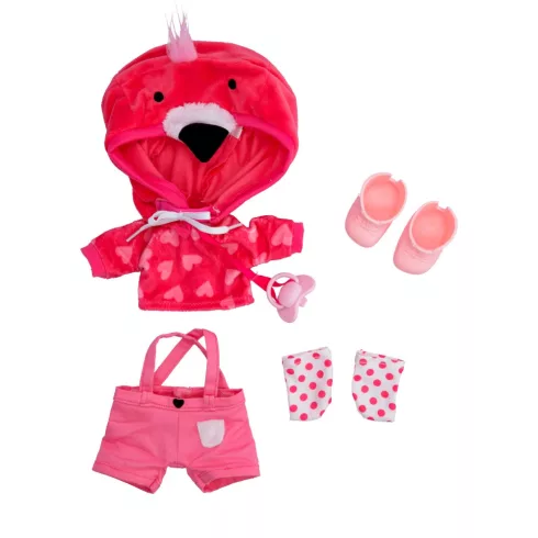 Cry Babies Dressy - Fancy flamingó interaktív öltöztethető játékbaba 30cm