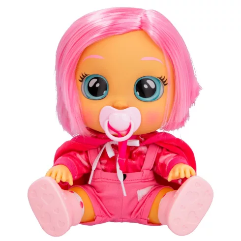 Cry Babies Dressy - Fancy flamingó interaktív öltöztethető játékbaba 30cm