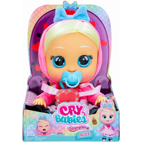Cry Babies Storyland - Alíz interaktív öltöztethető játékbaba 30cm