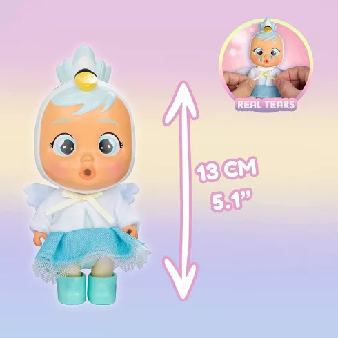 Cry Babies Storyland - Öltöztethető meglepetés játékbaba gardrób alakú házban kiegészítőkkel