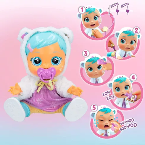 Cry Babies - Dressy Kristal beteg vagyok interaktív játékbaba 30cm