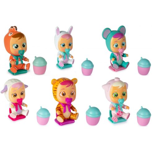 Cry Babies - Meglepetés játékbaba cumisüveg házikóban kiegészítőkkel S1 & S2