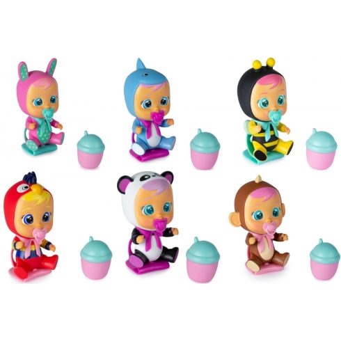 Cry Babies - Meglepetés játékbaba cumisüveg házikóban kiegészítőkkel S1 & S2