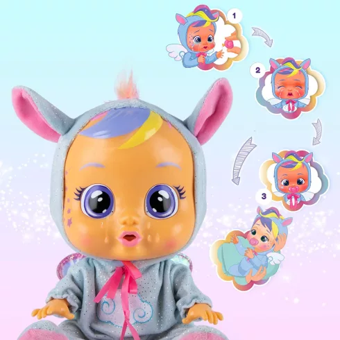 Cry Babies Fantasy - Jenna pegazus interaktív játékbaba 30cm