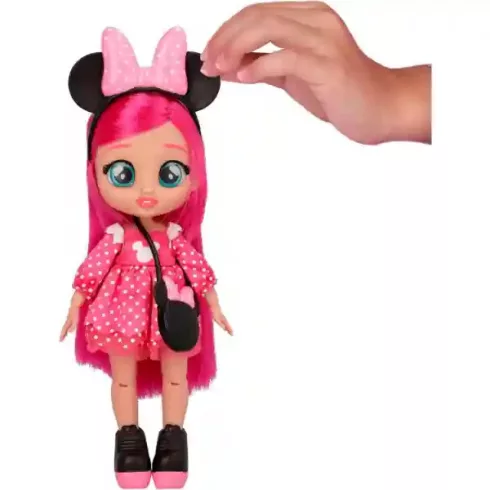 Cry Babies BFF Disney - Minnie egér ihlette hajlékony játékbaba 20cm