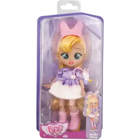Cry Babies BFF Disney - Daisy kacsa ihlette hajlékony játékbaba 20cm