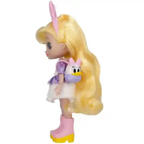 Cry Babies BFF Disney - Daisy kacsa ihlette hajlékony játékbaba 20cm