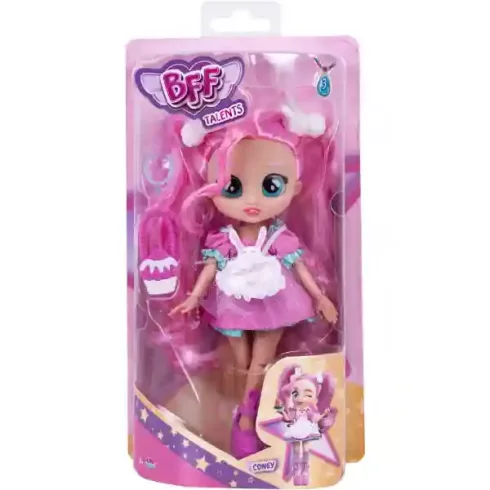 Cry Babies BFF S3 Talents - Coney hajlékony cukrásznő játékbaba 20cm