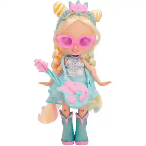 Cry Babies BFF S3 Talents - Stella hajlékony gitáros játékbaba 20cm