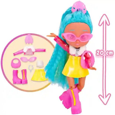 Cry Babies BFF S3 Talents - Elodie hajlékony divattervező játékbaba 20cm