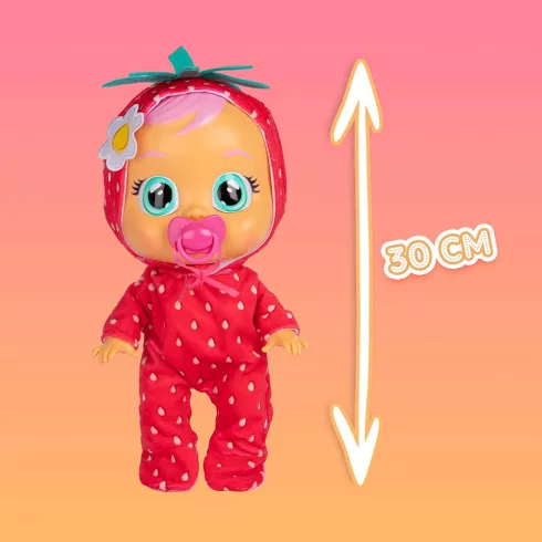 Cry Babies Tutti Frutti - Ella eper illatú interaktív játékbaba 30cm