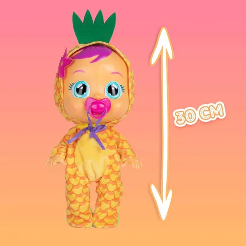 Cry Babies Tutti Frutti - Pia ananász illatú interaktív játékbaba 30cm