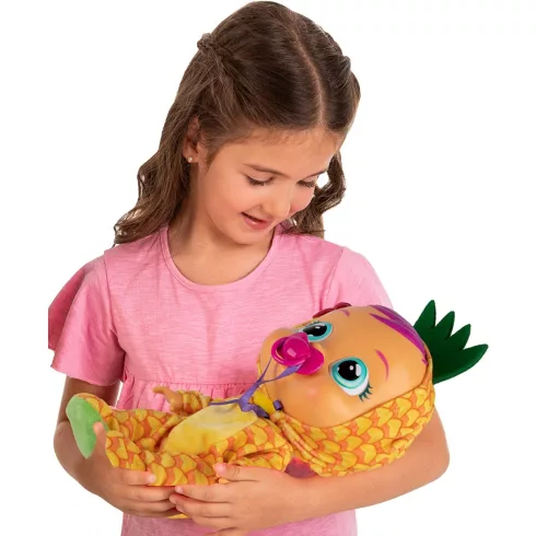 Cry Babies Tutti Frutti - Pia ananász illatú interaktív játékbaba 30cm