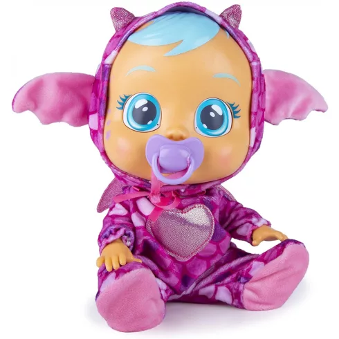 Cry Babies Fantasy - Bruny sárkány interaktív játékbaba 30cm