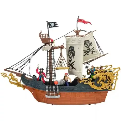 Pirates - Vitorlás kalózhajó figurákkal és kiegészítőkkel