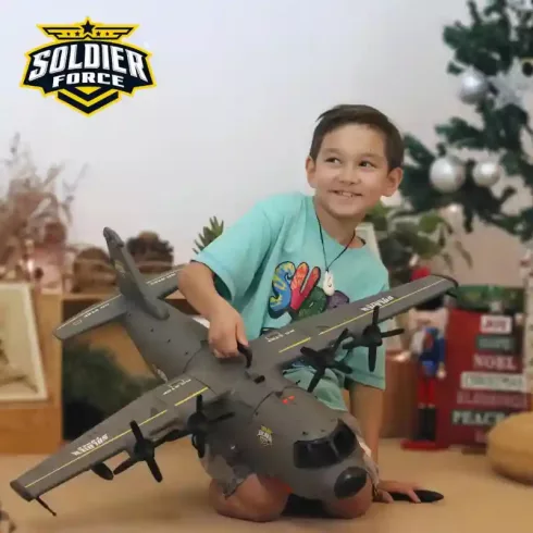 Soldier Force - Hercules katonai teherszállító óriás repülőgép fénnyel és hanggal