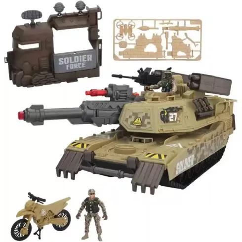 Soldier Force - Interaktív ostromtank figurákkal és motorral