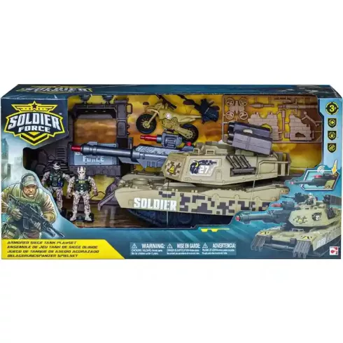 Soldier Force - Interaktív ostromtank figurákkal és motorral