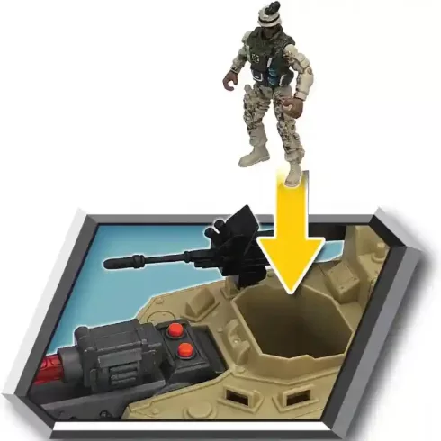 Soldier Force - Interaktív ostromtank figurákkal és motorral