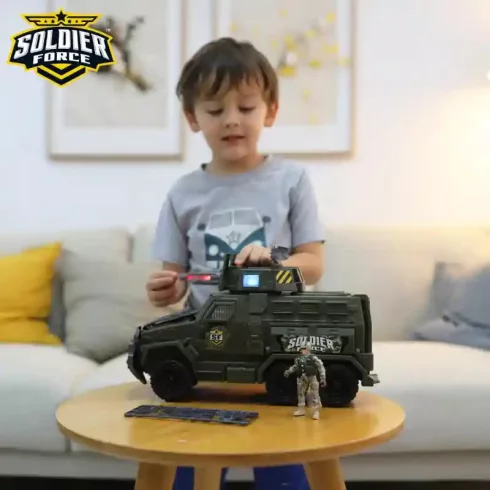 Soldier Force - Katonai speciális egység járműve fénnyel és hanggal