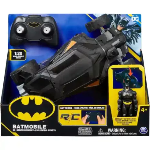 DC Batman - Távirányítós RC Batmobile autó figurával 26cm