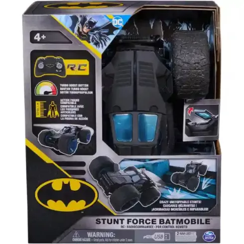 DC Batman - Távirányítós RC Stunt Force Batmobile kaszkadőrautó 27cm