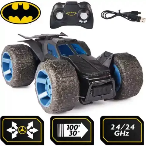 DC Batman - Távirányítós RC Stunt Force Batmobile kaszkadőrautó 27cm