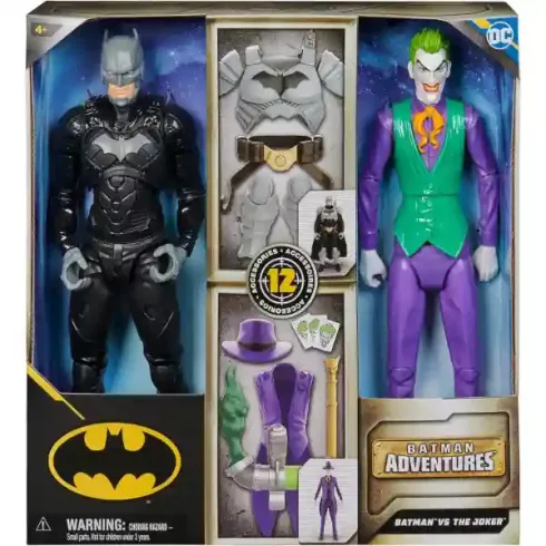 DC Batman Adventures - Batman vs. Joker akciófigura készlet kiegészítőkkel 30cm