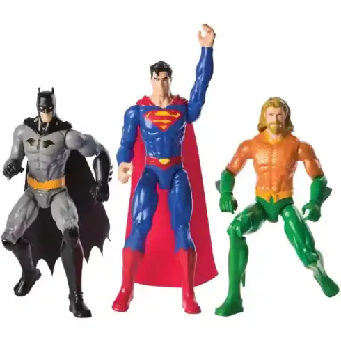 DC Superman, Batman, Aquaman akciófigura készlet 30cm