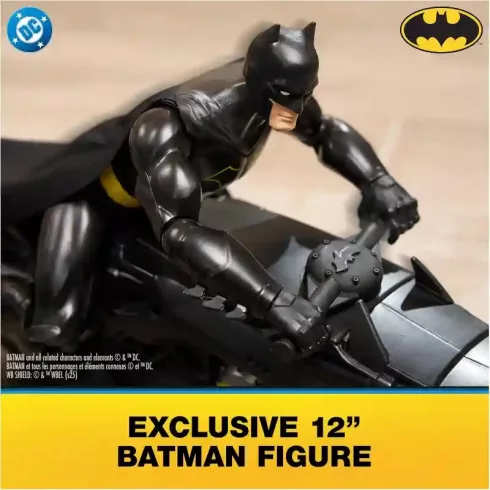 DC Batman - Távirányítós RC Batcycle motor figurával 38cm