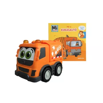   Dickie Toys Mi Micsoda - Kukásautó: képeskönyv és kukásautó (203812010006)