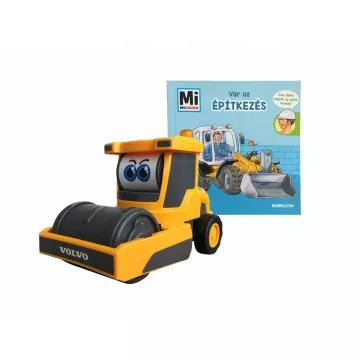   Dickie Toys Mi Micsoda - Építkezés: képeskönyv és úthenger (203812011006)