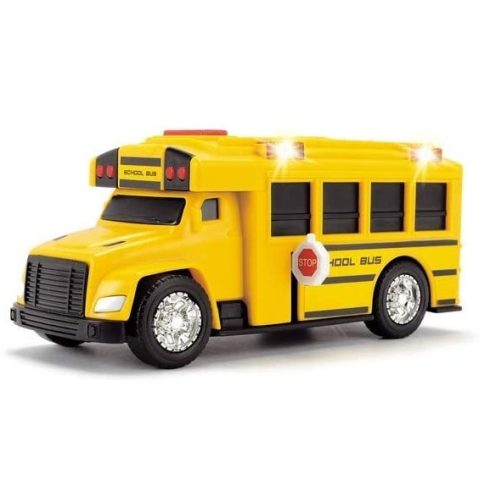 Dickie Toys Action Series - Iskolabusz fénnyel és hanggal 15cm (203302017)