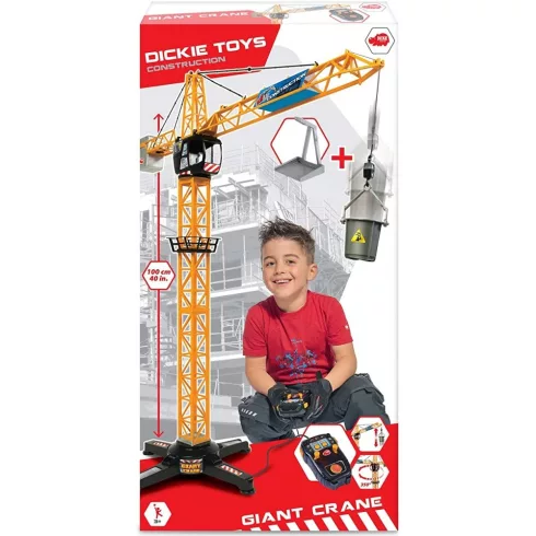 Dickie Toys Construction - Távirányítós RC óriás daru 100cm (csomagolássérült)