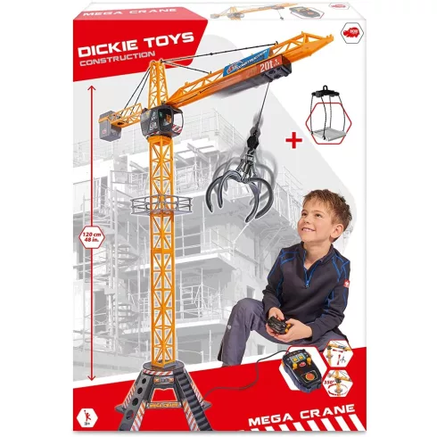 Dickie Toys Construction - Távirányítós RC mega óriás daru 120cm (203462412)