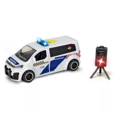   Dickie Toys SOS Series - Citroen SpaceTourer rendőrautó traffipax-szal 15cm (203713010006)