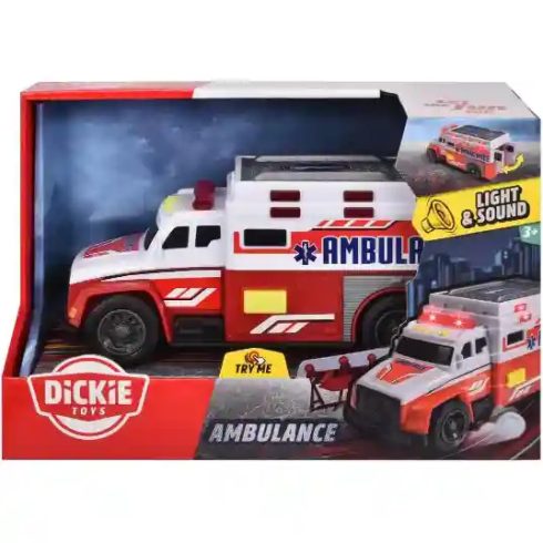 Dickie Toys - Mentőautó fénnyel és hanggal 15cm