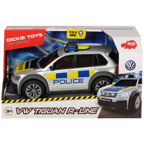 Dickie Toys SOS Series - VW Tiguan R-Line rendőrautó 25cm (203714013038)