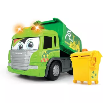   Dickie Toys Happy Series - Gombnyomásra induló kukásautó fénnyel és hanggal kicsiknek 28cm (203814015)