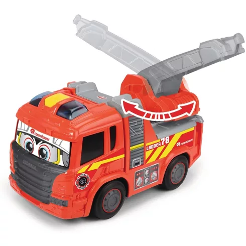 Dickie Toys Happy Series - Gombnyomásra induló tűzoltóautó fénnyel és hanggal kicsiknek 28cm (203814016)